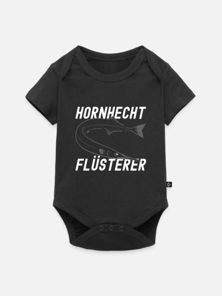 Hornhecht Flüsterer - Baby Premium Kurzarmbody - Schwarz