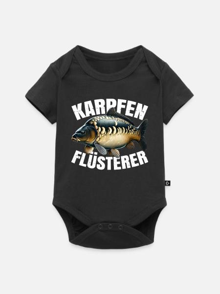 Karpfenangeln - Baby Premium Kurzarmbody - Schwarz