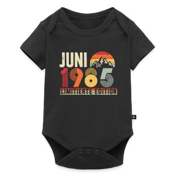 Juni 1985 Geburtsjahr Vintage Retro - Baby Premium Kurzarmbody - Schwarz - Vorne