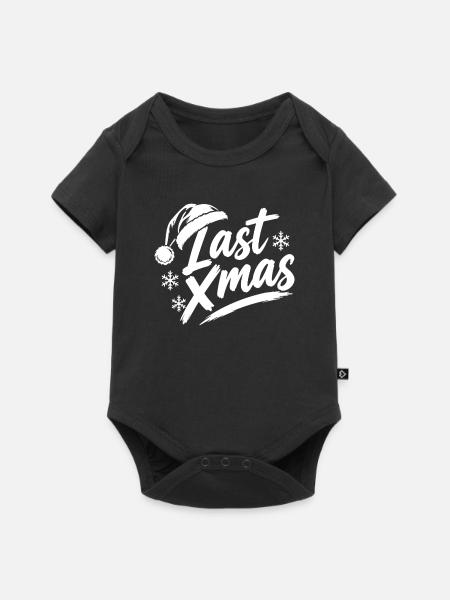Last Xmas Mütze - Baby Premium Kurzarmbody - Schwarz