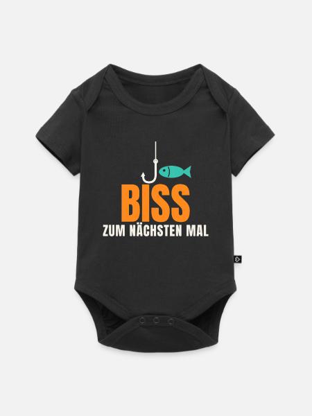 Biss zum nächsten Mal – Angler Spruch - Baby Premium Kurzarmbody - Schwarz