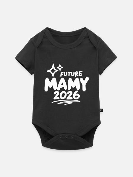 Zukünftige Oma 2026 - Baby Premium Kurzarmbody - Schwarz