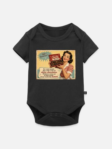 Die süße Ironie des Lebens - Baby Premium Kurzarmbody - Schwarz