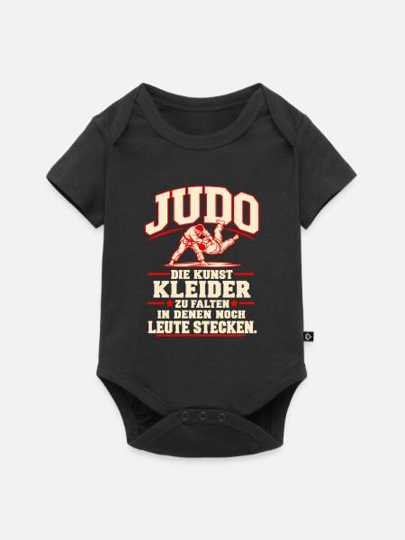 judo - Baby Premium Kurzarmbody - Schwarz