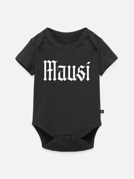 mausi / gothik stil (weiß) - Baby Premium Kurzarmbody - Schwarz