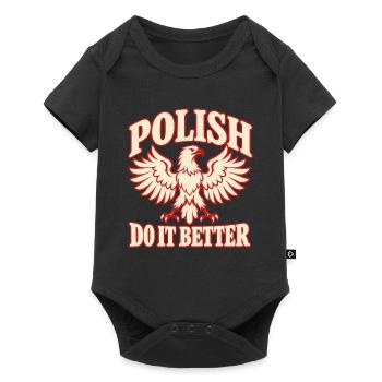 Polnischer Adler und Nationalstolz - Baby Premium Kurzarmbody - Schwarz - Vorne
