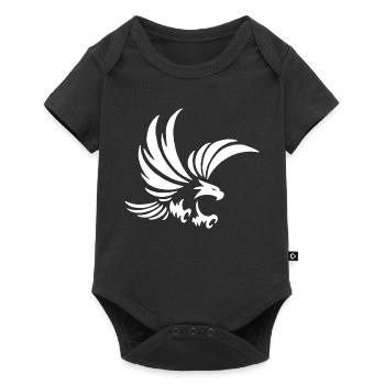 Weißer Totemadler - Baby Premium Kurzarmbody - Schwarz - Vorne