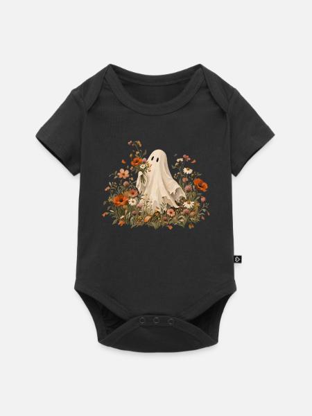 Wildblumen Geist - Baby Premium Kurzarmbody - Schwarz