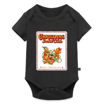 Christmas Social Club Lebkuchen Geschenke Retro - Baby Premium Kurzarmbody - Schwarz - Vorne