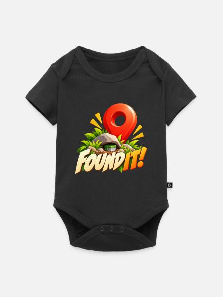 Found It! Schatzfund Abenteuer - Baby Premium Kurzarmbody - Schwarz
