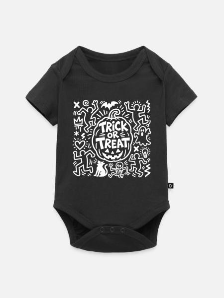 Halloween - Baby Premium Kurzarmbody - Schwarz