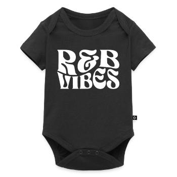 RNB Vibes Bold Typography - Baby Premium Kurzarmbody - Schwarz - Vorne
