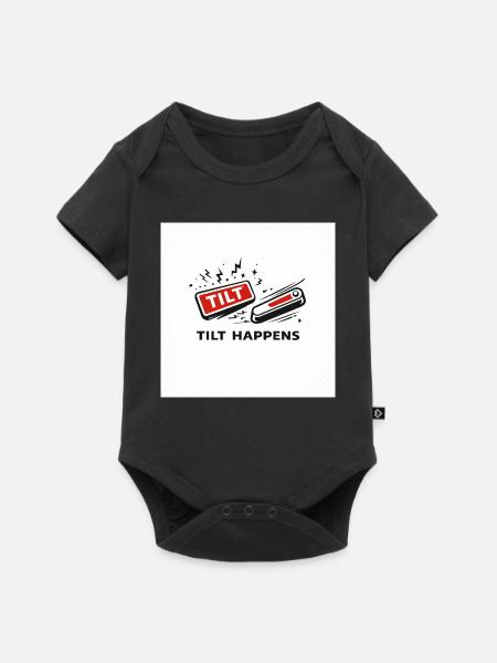 Flipper Pinball Tilt - Baby Premium Kurzarmbody - Schwarz