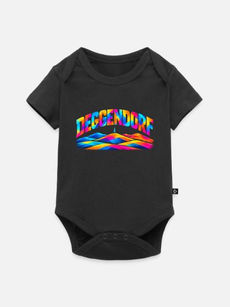 Deggendorf - Baby Premium Kurzarmbody - Schwarz