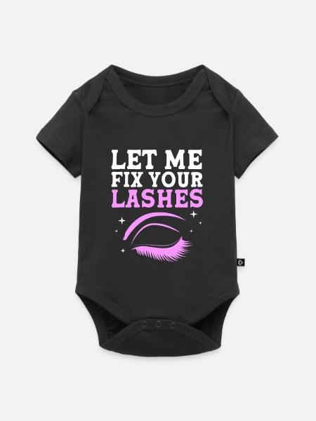Kosmetik Make-up Kosmetikerin - Baby Premium Kurzarmbody - Schwarz