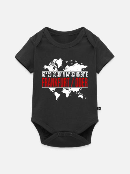 Frankfurt / Oder - Baby Premium Kurzarmbody - Schwarz