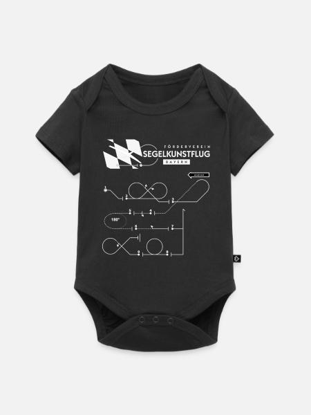 9. Bayern DoSi Programm Hinten - Baby Premium Kurzarmbody - Schwarz