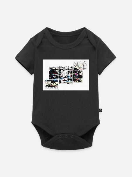 geordnete_befunde - Baby Premium Kurzarmbody - Schwarz