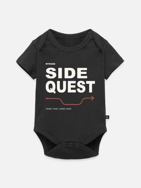 Side Quest – MyNada Streetwear - Baby Premium Kurzarmbody - Schwarz