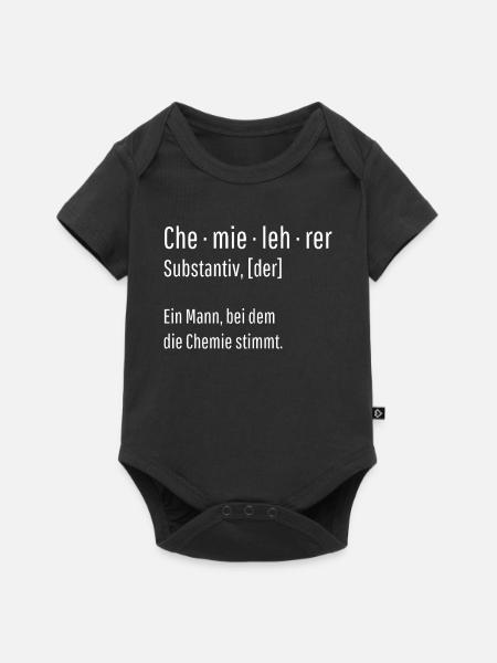 Chemielehrer Substantiv Definition Geschenk - Baby Premium Kurzarmbody - Schwarz