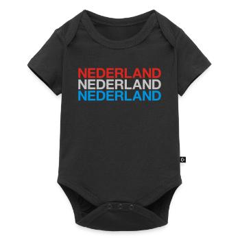 NIEDERLANDE Nederland Pays-Bas Pays-Bas - Body à manches courtes Premium Bébé - noir - Devant