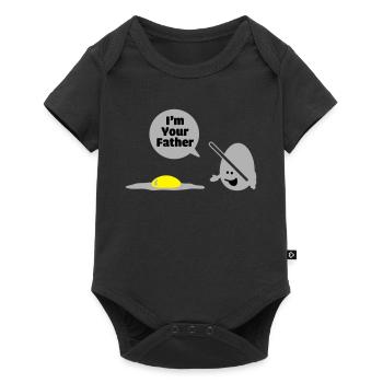 egg vader - Baby Premium short-sleeve bodysuit - black - Front