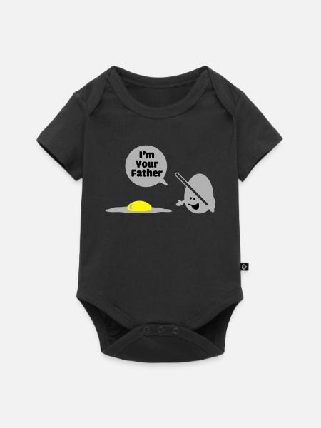 egg vader - Body à manches courtes Premium Bébé - noir