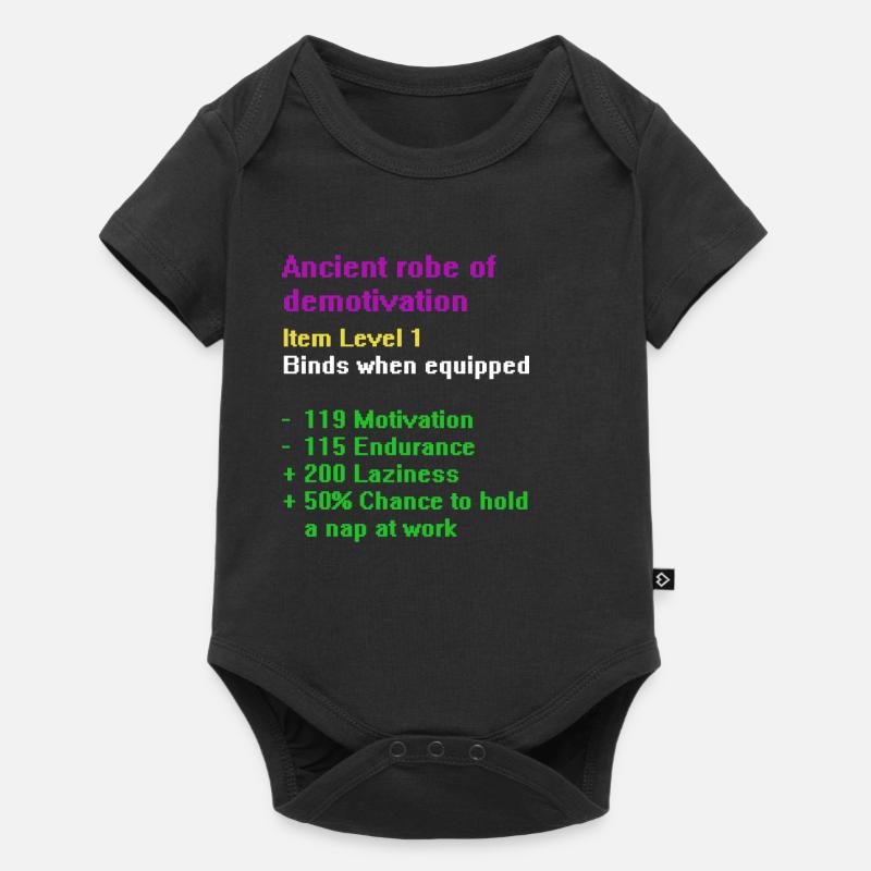 Robe de démotiver - Body à manches courtes Premium Bébé - noir