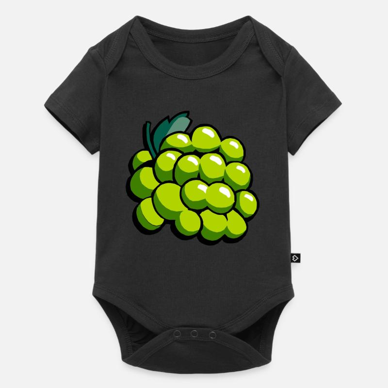 Trauben - Baby Premium Kurzarmbody - Schwarz