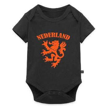 nederland lion tshirt - gift wm soccer - Baby Premium short-sleeve bodysuit - black - Front