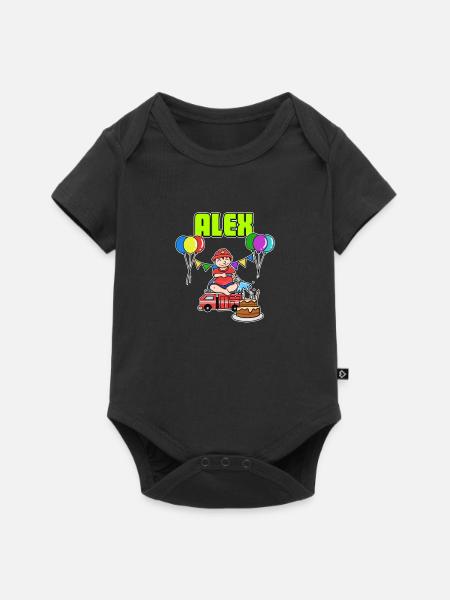 Firefighters Alex Gift - Baby Premium short-sleeve bodysuit - black