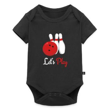 bowling - Body à manches courtes Premium Bébé - noir - Devant
