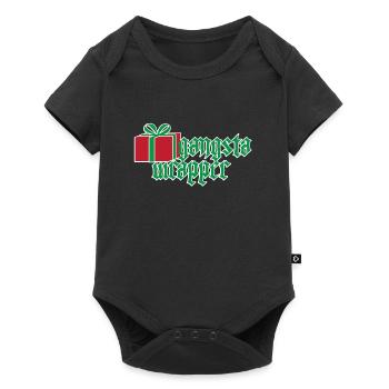 wrapper rappeur Gangster Noël - Body à manches courtes Premium Bébé - noir - Devant