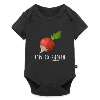 radis huile chef amateur traiteur Humour Cadeau - Body à manches courtes Premium Bébé - noir - Devant
