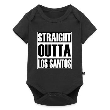 Straight Outta Los Santos - Body à manches courtes Premium Bébé - noir - Devant