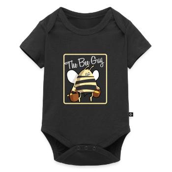 the bee guy - Baby Premium Kurzarmbody - Schwarz - Vorne
