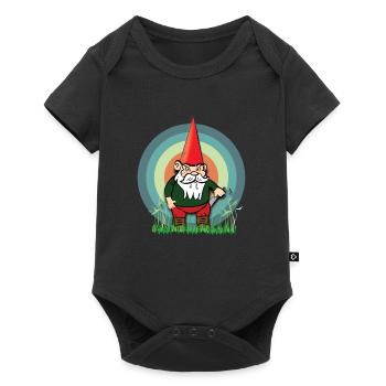 Wicked and Common Garden Gnome Gnome Dwarf - Baby Premium short-sleeve bodysuit - black - Front