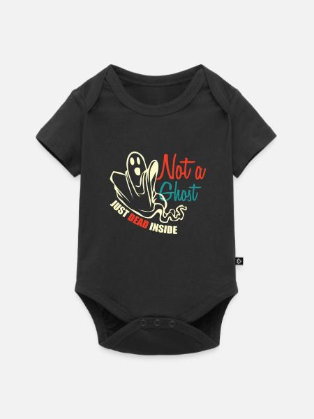 not a ghost - Baby Premium Kurzarmbody - Schwarz