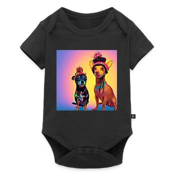 Pop Art - Body à manches courtes Premium Bébé - noir - Devant