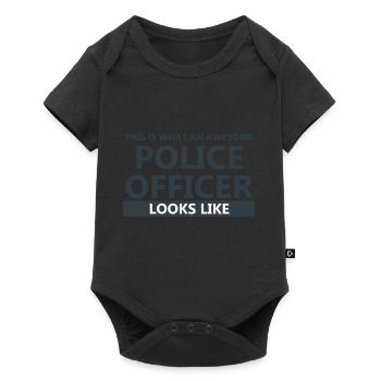Policeman Officer Gift Police Police Officer - Baby Premium short-sleeve bodysuit - black - Front