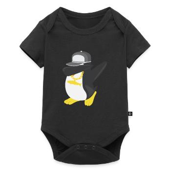 Hip Hop Funny tamponnant Penguin cadeau - Body à manches courtes Premium Bébé - noir - Devant