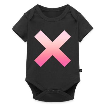 Simple Simple Pink X / Cross Design / Symbol - Baby Premium short-sleeve bodysuit - black - Front