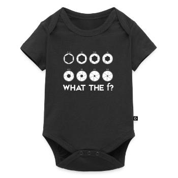 What the F Camera Lens Photography T-shirt - Body à manches courtes Premium Bébé - noir - Devant