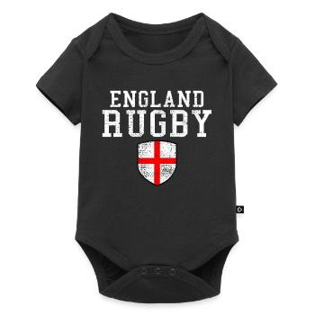Angleterre rugby - Body à manches courtes Premium Bébé - noir - Devant