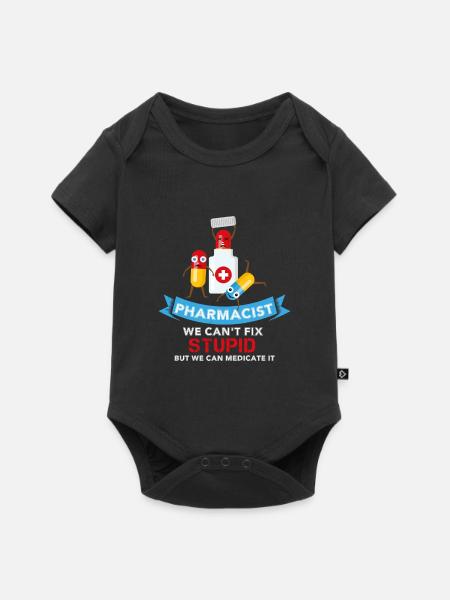 Pharmacist - Geschenk Apotheker Apotheke Prüfung - Baby Premium Kurzarmbody - Schwarz
