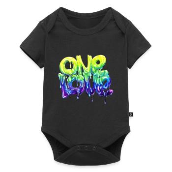 un amour de graffiti - Body à manches courtes Premium Bébé - noir - Devant