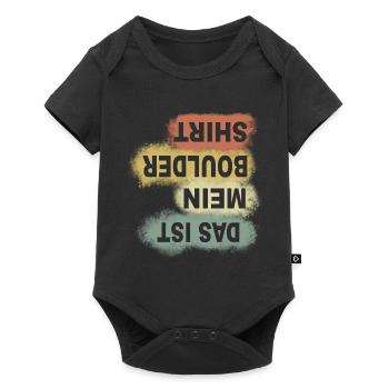 Bouldern Klettern Sportkletterer Geschenk - Baby Premium Kurzarmbody - Schwarz - Vorne