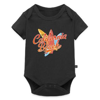 California Beach Surfer Surfing Gift Idea - Baby Premium short-sleeve bodysuit - black - Front
