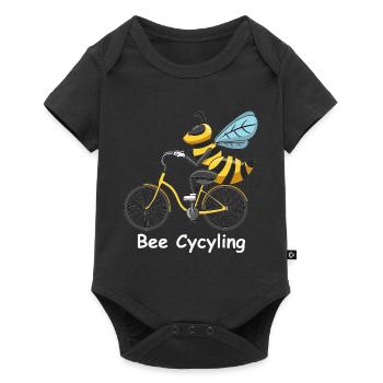 Abeille Abeille cycliste Abeille cycliste abeille miel - Body à manches courtes Premium Bébé - noir - Devant
