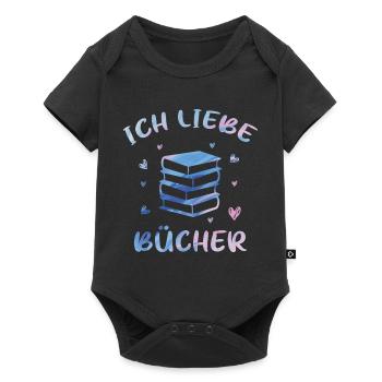 Ich Liebe Bücher | Die Tut Nix Die Will Nur Bücher - Baby Premium Kurzarmbody - Schwarz - Vorne
